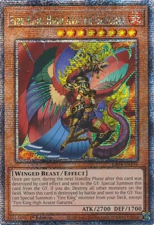 Fire King High Avatar Garunix [RA04-EN194] Quarter Century Secret Rare | Good Games Morley