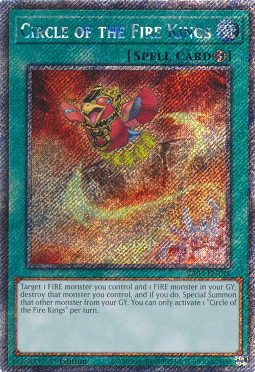 Circle of the Fire Kings [RA04-EN195] Platinum Secret Rare | Good Games Morley