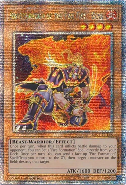 Brotherhood of the Fire Fist - Bear [RA04-EN198] Quarter Century Secret Rare | Good Games Morley