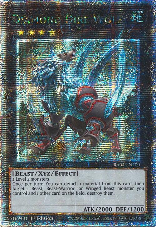 Diamond Dire Wolf [RA04-EN200] Quarter Century Secret Rare | Good Games Morley