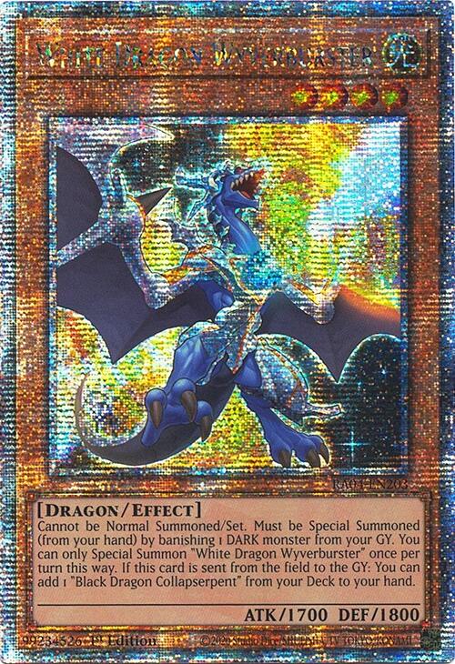 White Dragon Wyverburster [RA04-EN203] Quarter Century Secret Rare | Good Games Morley