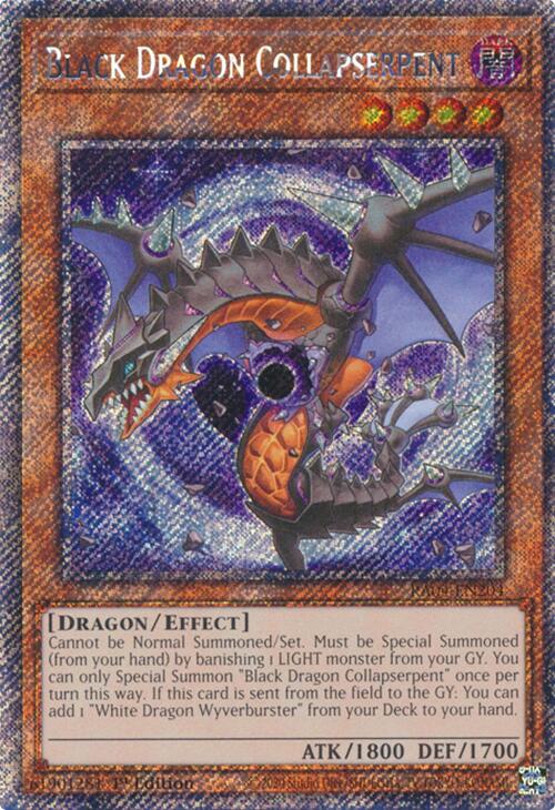 Black Dragon Collapserpent [RA04-EN204] Platinum Secret Rare | Good Games Morley