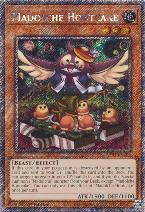 Madolche Hootcake [RA04-EN206] Platinum Secret Rare | Good Games Morley