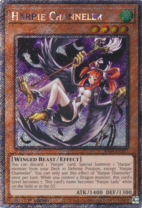 Harpie Channeler [RA04-EN207] Platinum Secret Rare | Good Games Morley