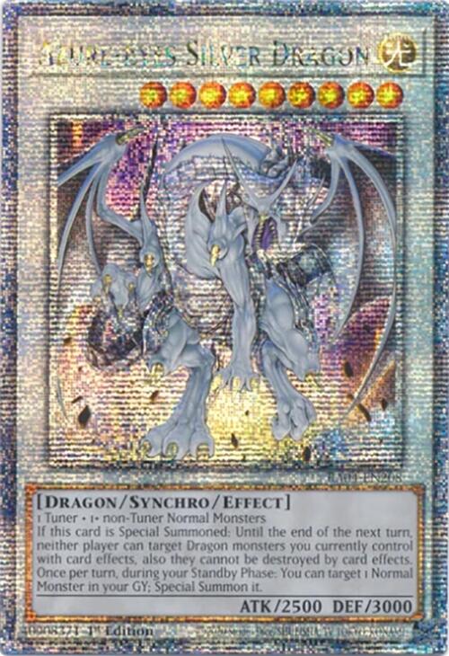 Azure-Eyes Silver Dragon [RA04-EN208] Quarter Century Secret Rare | Good Games Morley
