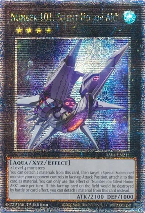 Number 101: Silent Honor ARK [RA04-EN211] Quarter Century Secret Rare | Good Games Morley