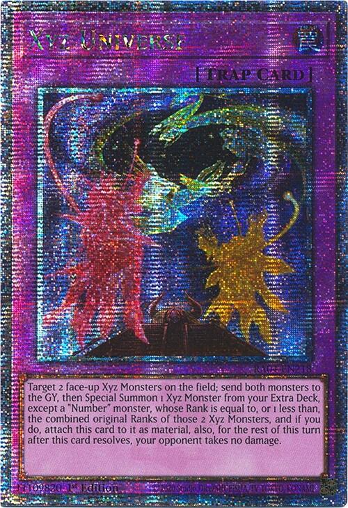 Xyz Universe [RA04-EN218] Quarter Century Secret Rare | Good Games Morley