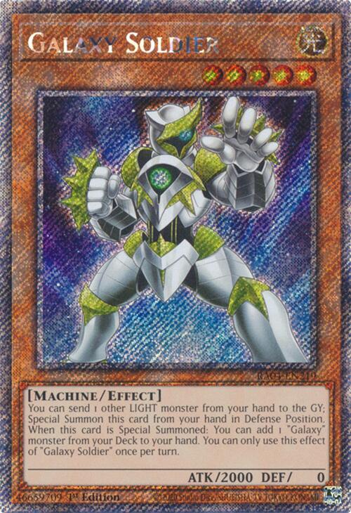 Galaxy Soldier [RA04-EN219] Platinum Secret Rare | Good Games Morley