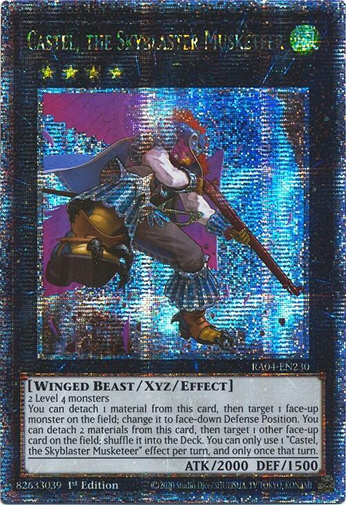 Castel, the Skyblaster Musketeer [RA04-EN230] Quarter Century Secret Rare | Good Games Morley