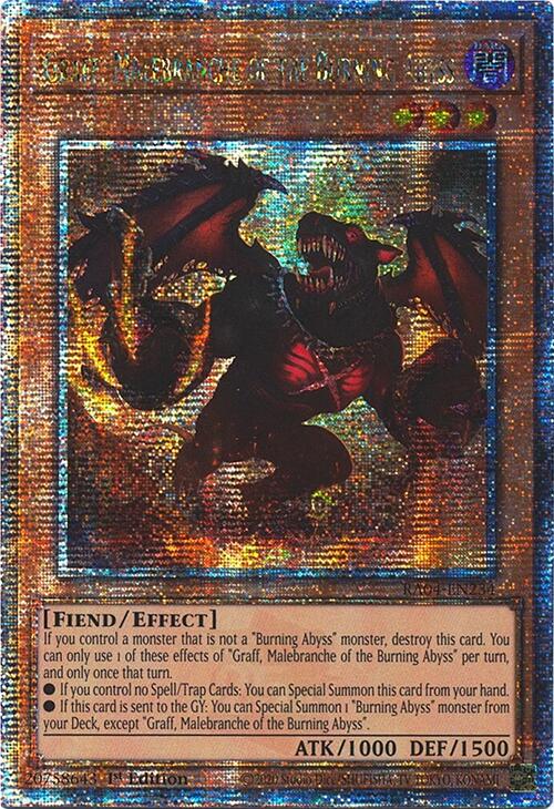 Graff, Malebranche of the Burning Abyss [RA04-EN234] Quarter Century Secret Rare | Good Games Morley