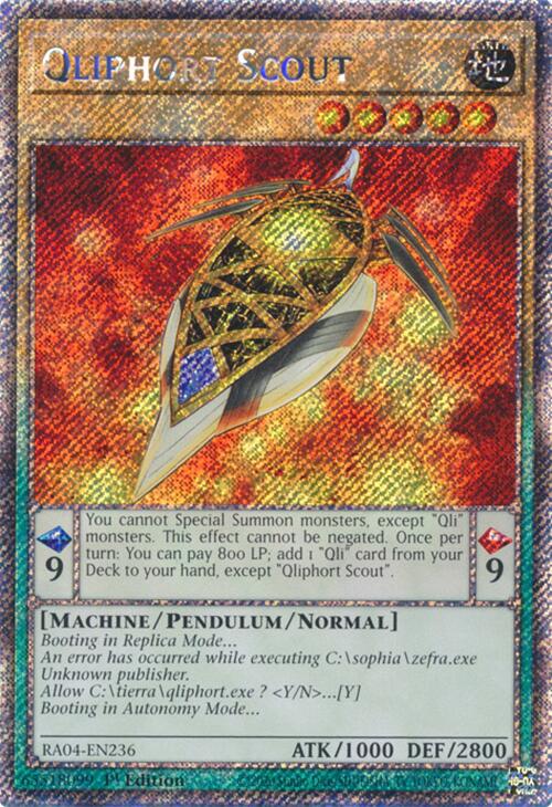 Qliphort Scout [RA04-EN236] Platinum Secret Rare | Good Games Morley