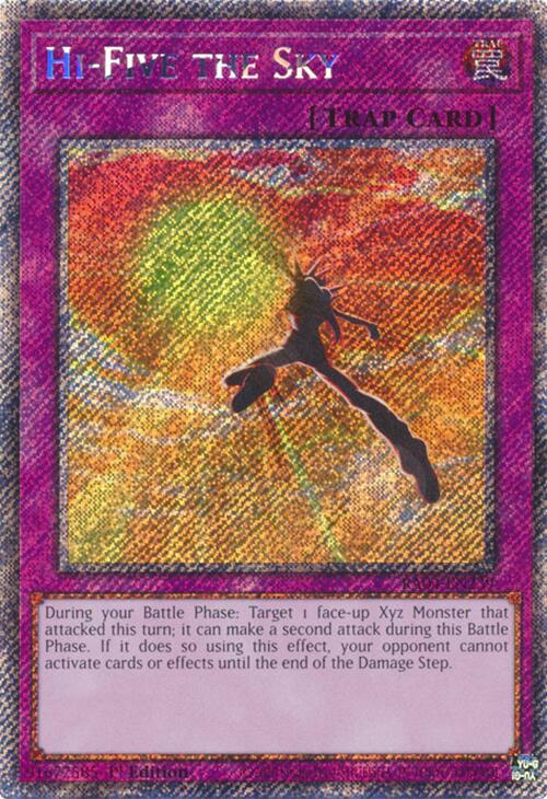 Hi-Five the Sky [RA04-EN239] Platinum Secret Rare | Good Games Morley