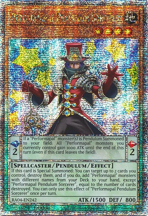 Performapal Pendulum Sorcerer [RA04-EN242] Quarter Century Secret Rare | Good Games Morley