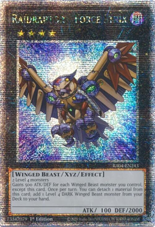 Raidraptor - Force Strix [RA04-EN243] Quarter Century Secret Rare | Good Games Morley