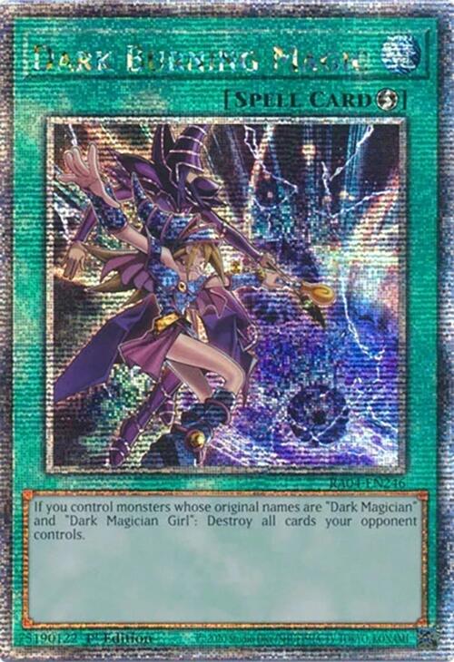 Dark Burning Magic [RA04-EN246] Quarter Century Secret Rare | Good Games Morley