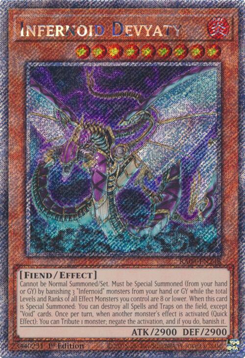 Infernoid Devyaty [RA04-EN248] Platinum Secret Rare | Good Games Morley