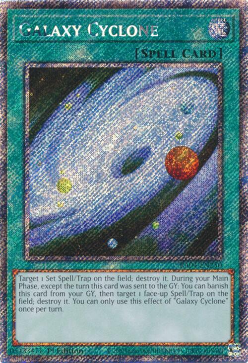 Galaxy Cyclone [RA04-EN250] Platinum Secret Rare | Good Games Morley