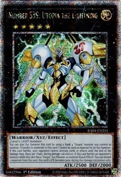 Number S39: Utopia the Lightning [RA04-EN251] Quarter Century Secret Rare | Good Games Morley