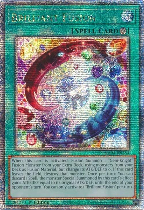 Brilliant Fusion [RA04-EN254] Quarter Century Secret Rare | Good Games Morley