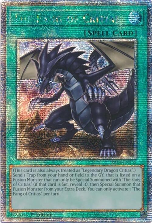 The Fang of Critias [RA04-EN255] Quarter Century Secret Rare | Good Games Morley