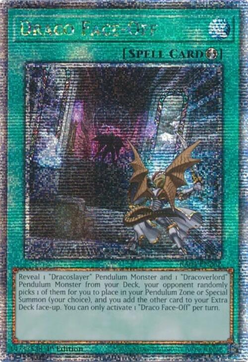 Draco Face-Off [RA04-EN262] Quarter Century Secret Rare | Good Games Morley