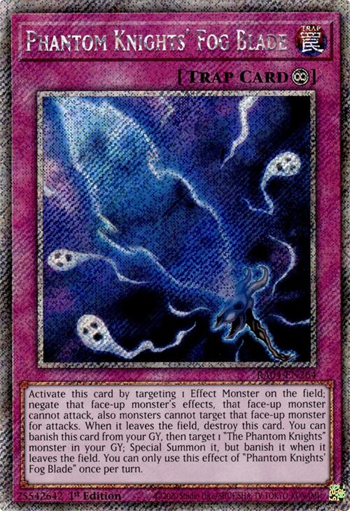 Phantom Knights' Fog Blade [RA04-EN264] Platinum Secret Rare | Good Games Morley