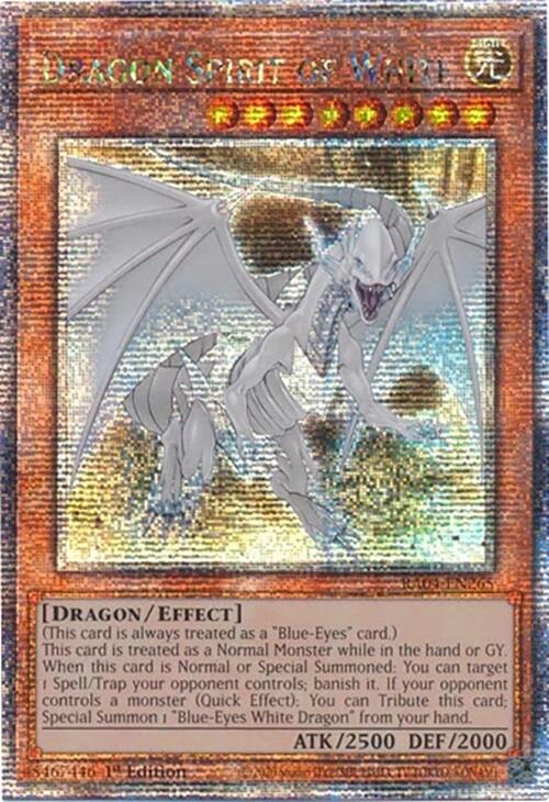 Dragon Spirit of White [RA04-EN265] Quarter Century Secret Rare | Good Games Morley