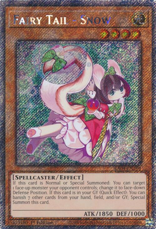 Fairy Tail - Snow [RA04-EN269] Platinum Secret Rare | Good Games Morley