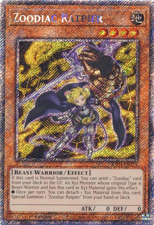 Zoodiac Ratpier [RA04-EN274] Platinum Secret Rare | Good Games Morley