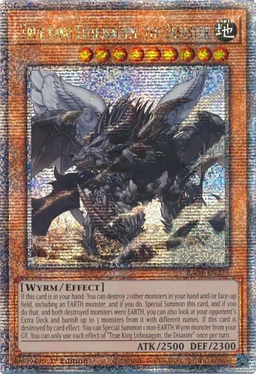 True King Lithosagym, the Disaster [RA04-EN275] Quarter Century Secret Rare | Good Games Morley