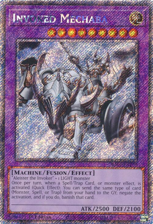 Invoked Mechaba [RA04-EN279] Platinum Secret Rare | Good Games Morley