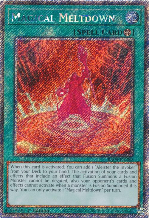 Magical Meltdown [RA04-EN280] Platinum Secret Rare | Good Games Morley