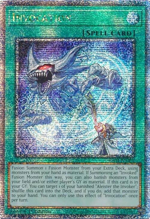 Invocation [RA04-EN281] Quarter Century Secret Rare | Good Games Morley