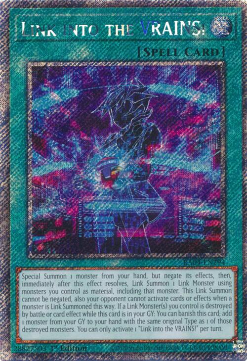 Link into the VRAINS! [RA04-EN294] Platinum Secret Rare | Good Games Morley