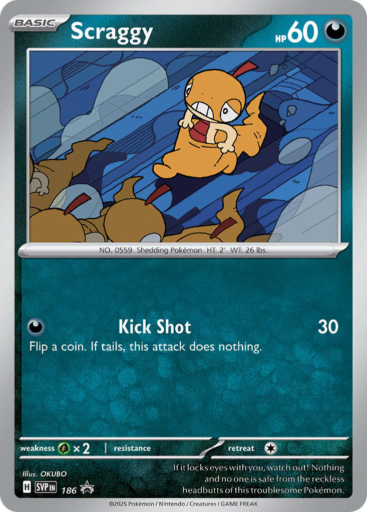 Scraggy (186) [Scarlet & Violet: Black Star Promos] | Good Games Morley