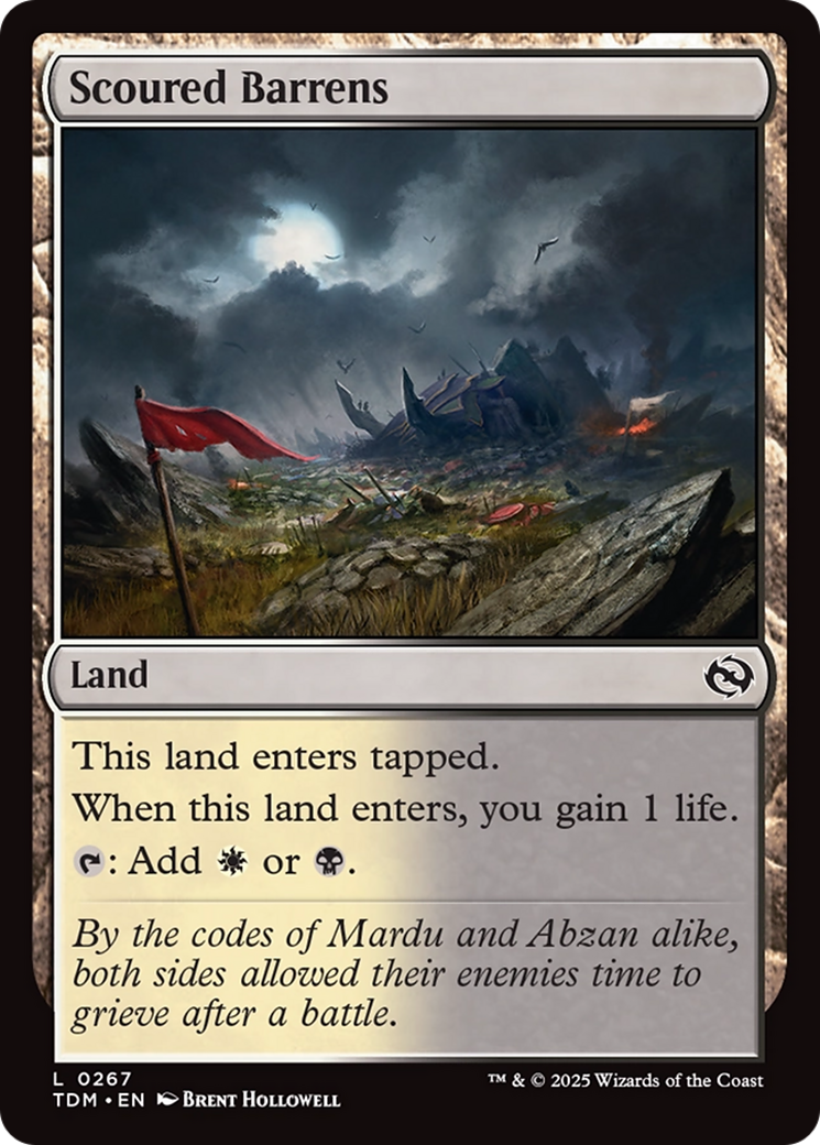 Scoured Barrens [Tarkir: Dragonstorm] | Good Games Morley