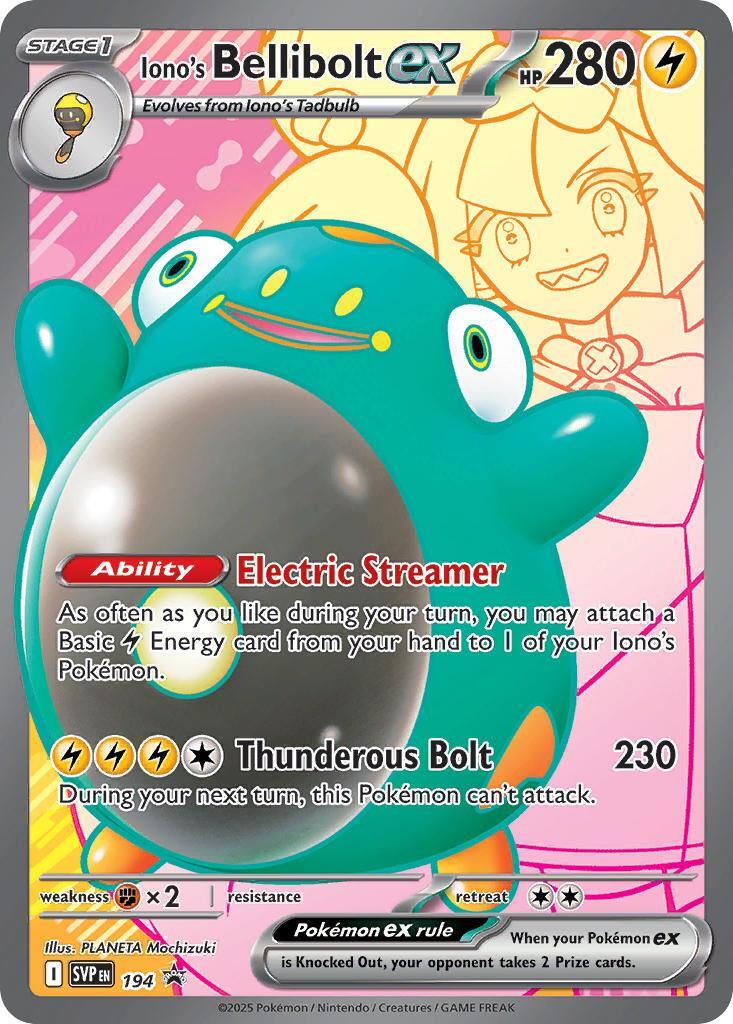 Iono's Bellibolt ex (194) [Scarlet & Violet: Black Star Promos] | Good Games Morley