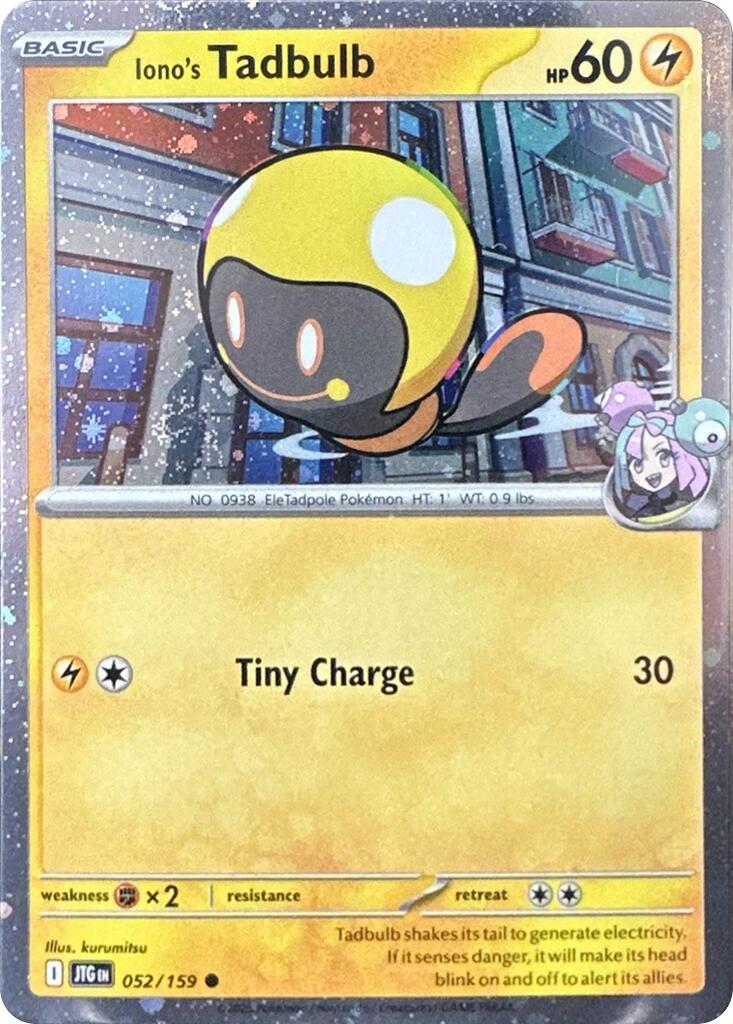 Iono's Tadbulb (052/159) (Cosmos Holo) [Scarlet & Violet: Journey Together] | Good Games Morley