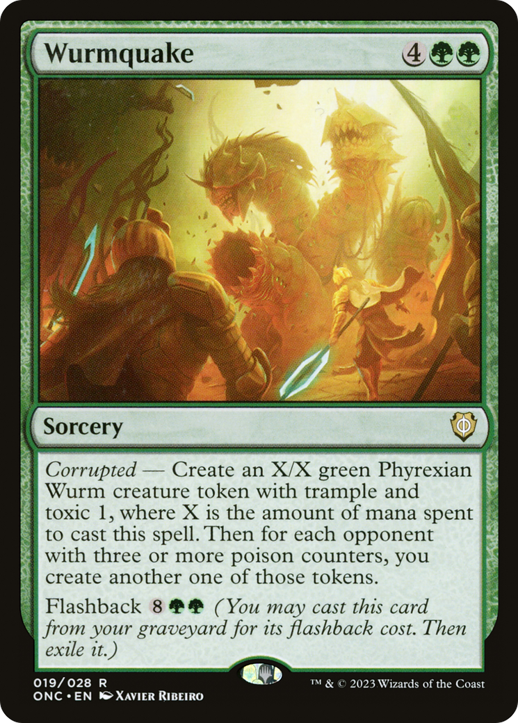 Wurmquake [Phyrexia: All Will Be One Commander] | Good Games Morley
