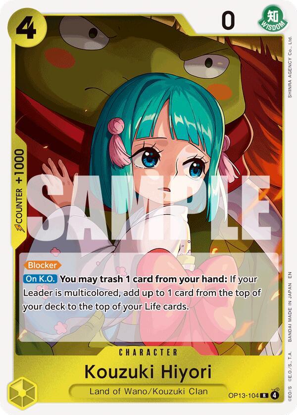 Kouzuki Hiyori OP13-104 (Carrying On His Will)  - Foil | Good Games Morley