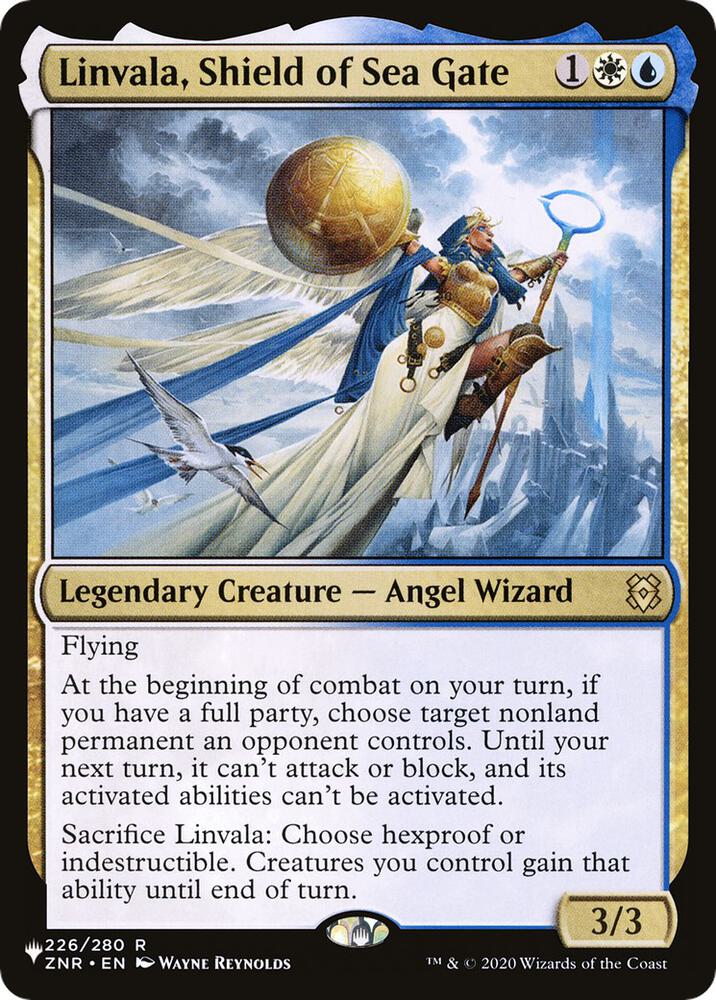 Linvala Shield of Sea Gate ZNR-226/5075 (The List Reprints)  | Good Games Morley