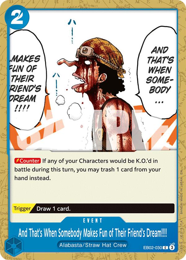 And That's When Somebody Makes Fun of Their Friend's Dream!!!! [Extra Booster: Anime 25th Collection] | Good Games Morley