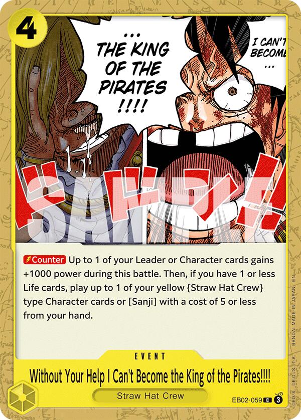 Without Your Help I Can't Become the King of the Pirates!!!! [Extra Booster: Anime 25th Collection] | Good Games Morley