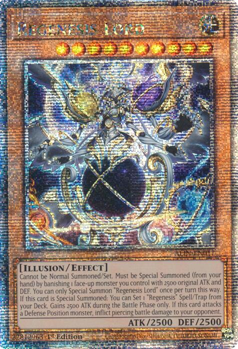 Regenesis Lord [ALIN-EN017] Quarter Century Secret Rare | Good Games Morley