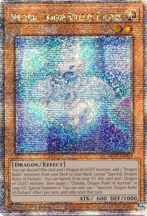 Spectral, Dragon Ruler of Flickers [ALIN-EN018] Quarter Century Secret Rare | Good Games Morley