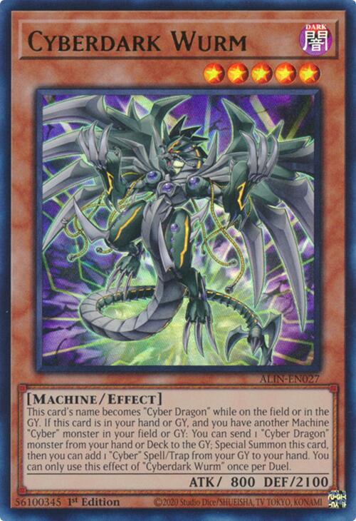 Cyberdark Wurm [ALIN-EN027] Ultra Rare | Good Games Morley