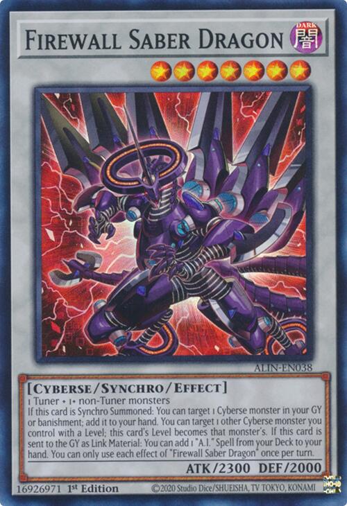 Firewall Saber Dragon [ALIN-EN038] Super Rare | Good Games Morley