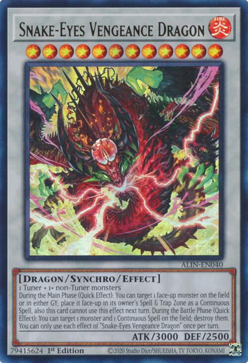Snake-Eyes Vengeance Dragon [ALIN-EN040] Ultra Rare | Good Games Morley