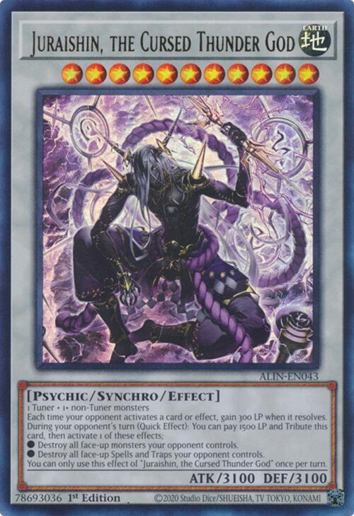 Juraishin, the Cursed Thunder God [ALIN-EN043] Ultra Rare | Good Games Morley
