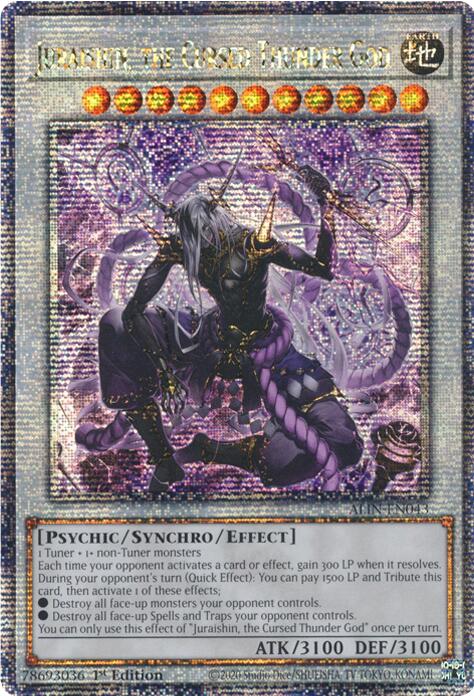 Juraishin, the Cursed Thunder God [ALIN-EN043] Quarter Century Secret Rare | Good Games Morley